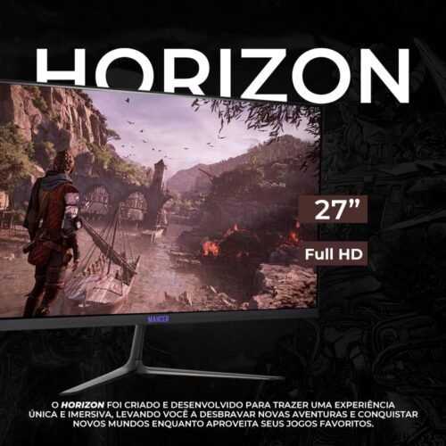 Mancer Horizon Z PRO de 165hz e 27 Polegadas Monitor Gamer qualidade de imagem
