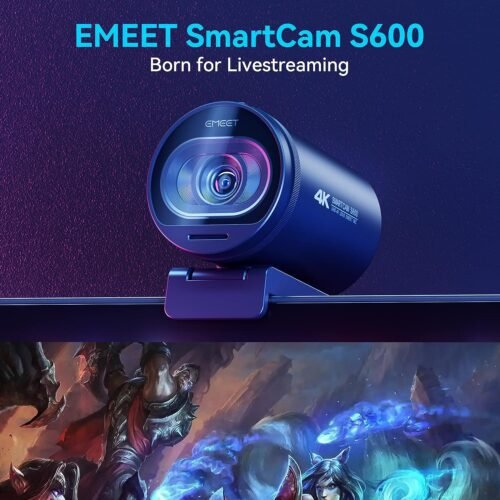 Webcam para Live EMEET S600 Ultra melhor webcam para live