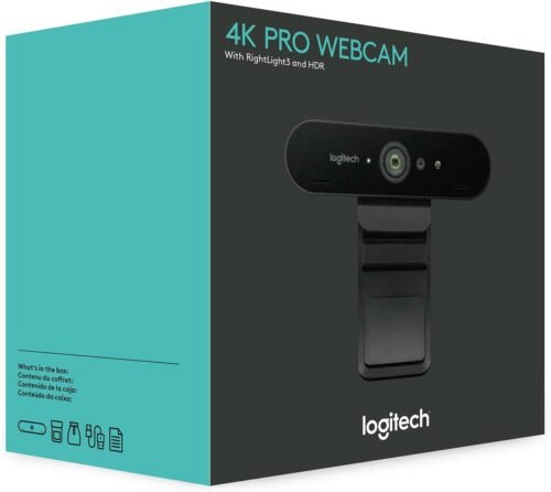 Webcam para Live Logitech Brio 4k melhor imagem de video