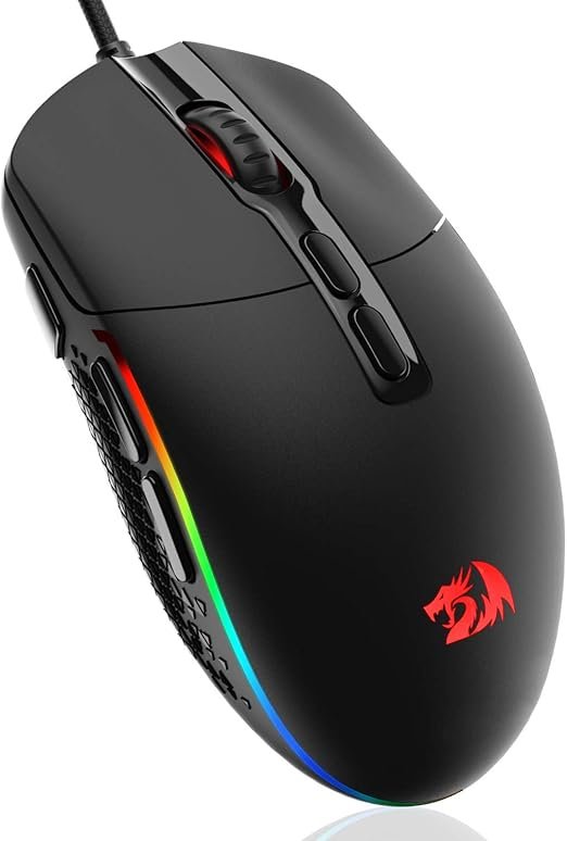 Mouse Gamer Redragon Invader Chroma RGB M719-RGB Preto