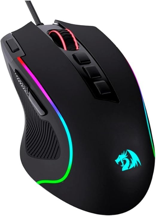 Mouse Gamer Redragon Predator RGB M612-RGB Preto