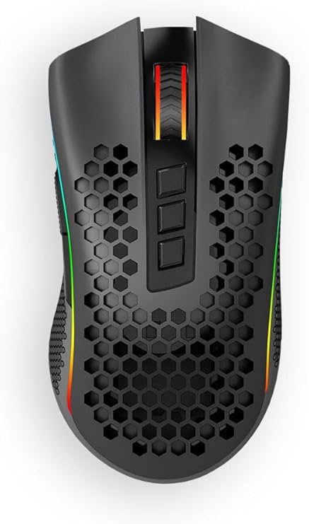 MOUSE GAMER REDRAGON STORM PRO RGB SEM FIO PRETO para comprar 