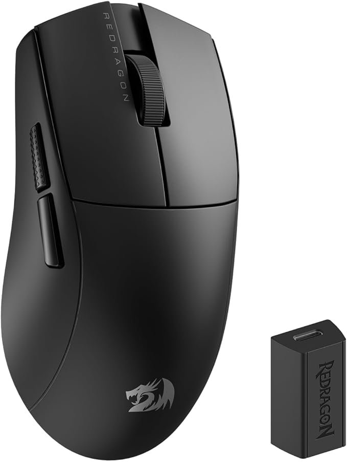 Mouse Gamer Redragon King Pro 4k Preto PAW3395 