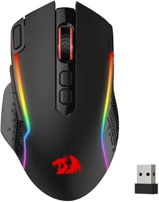 Mouse Gamer Redragon Taipan Pro Preto RGB PAW3311 12000 DPI M810RGB-PRO