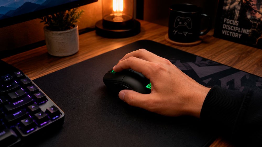 Peso ideal de mouse sem fio para gaming e o tipo de pegada