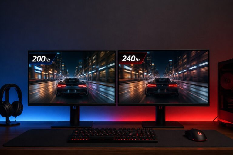 Monitor gamer 200Hz ou 240Hz