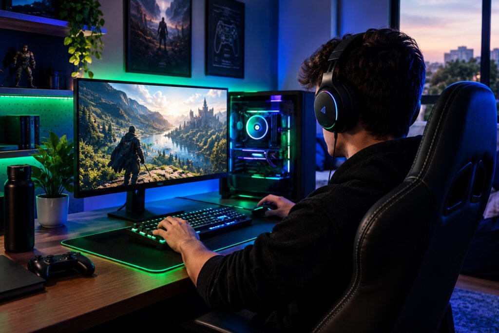 Ajustes no setup gamer que cortam consumo sem perder desempenho