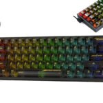 Teclado Mecânico Gamer Redragon Fizz RGB Clear Black