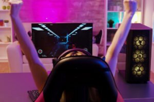Setup gamer para quarto pequeno